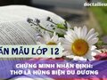 Dàn ý chứng minh Thơ là hùng biện du dương