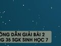 Hướng dẫn giải bài 2 trang 35 sgk Sinh học 7
