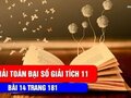 Đáp án bài 14 trang 181 sách giáo khoa đại số và giải tích lớp 11