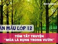 Tóm tắt truyện Mùa lá rụng trong vườn