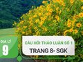 Trả lời câu hỏi thảo luận số 1 tr 8 sgk địa lý lớp 9