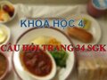 Trả lời câu hỏi trag 34 SGK Khoa học 4