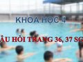 Trả lời câu hỏi trang 36, 37 SGK Khoa học 4