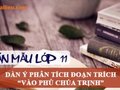 Dàn ý phân tích đoạn trích Vào phủ chúa Trịnh