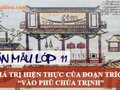 Phân tích giá trị hiện thực của đoạn trích Vào phủ chúa Trịnh