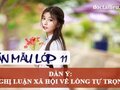 Dàn ý nghị luận xã hội về lòng tự trọng