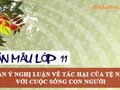Dàn ý nghị luận về tác hại của tệ nạn với cuộc sống con người
