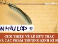 Giới thiệu về Lê Hữu Trác và tác phẩm Thượng kinh kí sự