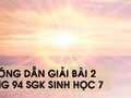 Hướng dẫn giải bài 2 trang 94 sgk Sinh học 7