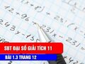 Bài 1.3 trang 12 SBT Đại số 11