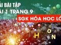 Đáp án bài 1 trang 9 sgk Hóa Học lớp 10