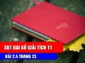 Hướng dẫn giải bài 2.4 trang 23 sách bài tập đại số giải tích lớp 11