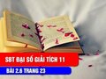 Lời giải bài 2.6 trang 23 SBT toán đại số và giải tích lớp 11