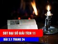 Đáp án bài 3.1 trang 34 sách bài tập đại số và giải tích lớp 11