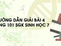 Hướng dẫn giải bài 4 trang 101 sgk Sinh học 7