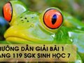 Hướng dẫn giải bài 1 trang 119 sgk Sinh học 7