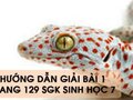 Hướng dẫn giải bài 1 trang 129 sgk Sinh học 7
