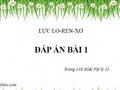 Giải vật lý 11: Đáp án bài 1 trang 138 SGK Vật lý 11