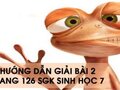 Bài 2 trang 126 sgk Sinh học 7