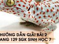 Hướng dẫn giải bài 2 trang 129 sgk Sinh học 7