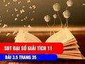 Lời giải bài 3.5 trang 35 SBT toán đại số và giải tích lớp 11