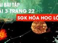 Cách giải bài 3 trang 22 sgk Hóa Học lớp 10