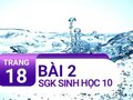 Bài 2 trang 18 SGK Sinh học 10