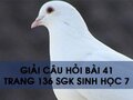 Hướng dẫn trả lời câu hỏi bài 41 trang 136 sgk Sinh học 7