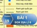 Bài 1 trang 19 SGK Địa lí 6