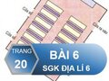 Bài 6 trang 20 SGK Địa lí 6