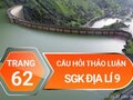 Đáp án câu hỏi thảo luận trang 62 sgk địa lí 9