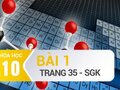 Giải bài 1 trang 35 SGK Hóa 10