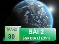 Bài 2 trang 30 SGK Địa lí 6