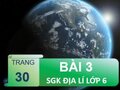 Bài 3 trang 30 SGK Địa lí 6