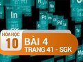 Giải bài 4 trang 41 SGK Hóa 10