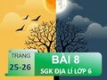 Trả lời câu hỏi bài 8 SGK Địa lí 6