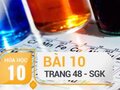 Giải bài 10 trang 48 SGK Hóa 10