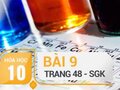 Giải bài 9 trang 48 SGK Hóa 10