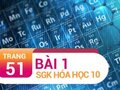 Bài 1 trang 51 SGK Hóa 10