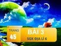 Bài 3 trang 45 SGK Địa lí 6
