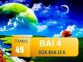 Bài 4 trang 45 SGK Địa lí 6