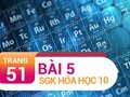 Bài 5 trang 51 SGK Hóa 10