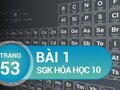 Bài 1 trang 53 SGK Hóa 10