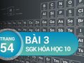 Bài 3 trang 54 SGK Hóa 10