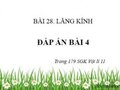 Bài 4 trang 179 SGK Vật lí 11
