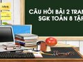 Câu hỏi bài 2 trang 99 SGK Toán 8 tập 2