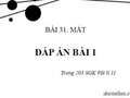 Bài 1 trang 203 SGK Vật lí 11