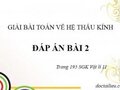 Bài 2 trang 195 SGK Vật lí 11