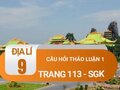 Câu hỏi thảo luận số 1 trang 113 sgk Địa 9