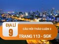 Câu hỏi thảo luận 2 trang 113 sgk Địa 9